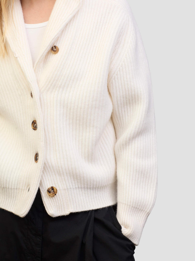 Cashmere Shawl Collar Cardigan