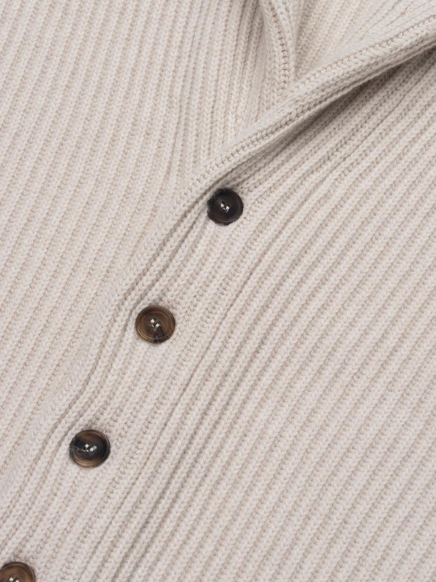 Womens Luxury Cashmere Yacht Cardigan Oat | Begg x Co