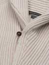 Mens Luxury Cashmere Yacht Cardigan Oat | Begg x Co