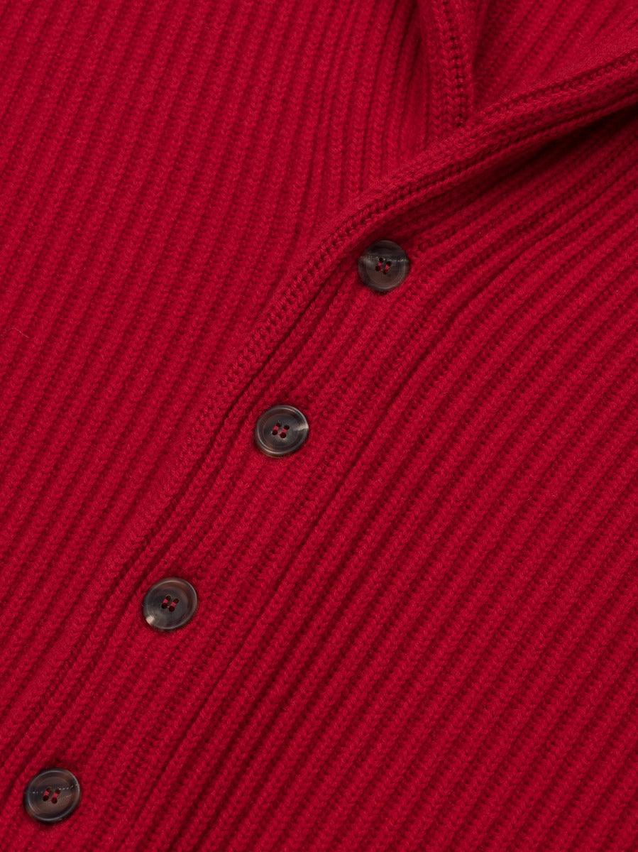 Luxury Cashmere Yacht Cardigan Red | Begg x Co