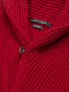 Mens Luxury Cashmere Yacht Cardigan Red - Begg x Co