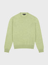 light green cashmere crewneck sweater