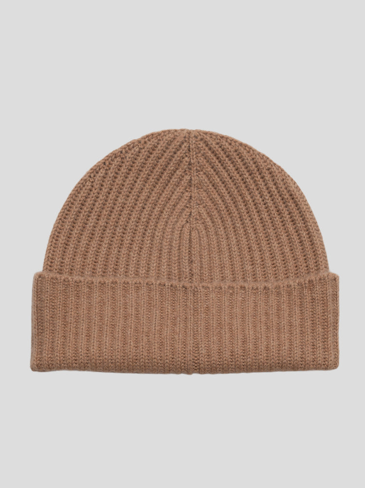 Womens Caramel Cashmere Alex Beanie Hat | Begg x Co