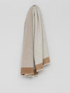 Alva Border Duo Cashmere Throw Natural Vicuna | Begg x Co