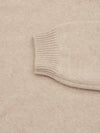 Mens Sloane Knitted Cashmere V-Neck Sweater Blonde Undyed| Begg x Co