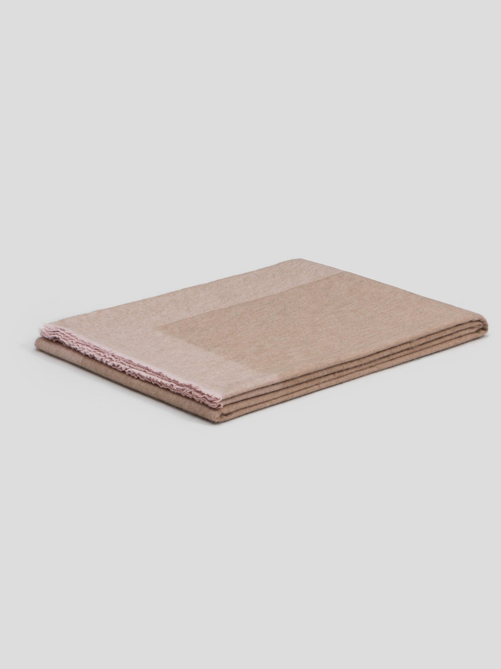 Arran Border Cashmere Blanket Stone Pink | Begg x Co