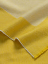 Arran Border Cashmere Blanket Yellow White | Begg x Co