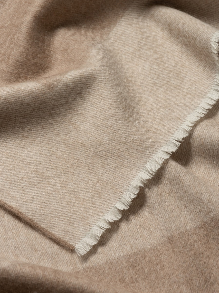 Border Baby Blanket Cashmere White Natural | Begg x Co