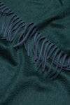 Arran Plain Womens Cashmere Scarf Drake Green | Begg x Co