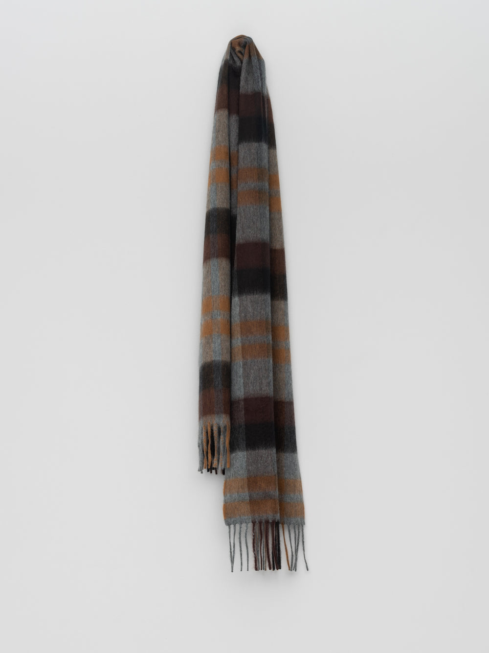 Men's Arran Ferguson Cashmere Scarf Grey Vicuna | Begg x Co