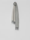 Arran Reversible Flannel Oyster Mens Cashmere Scarf | Begg x Co