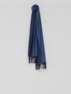 Arran Reversible Navy Bluejay Womens Cashmere Scarf - Begg x Co