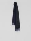 Mens Arran Reversible Cashmere Scarf Navy Charcoal - Begg x Co