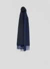 Arran Reversible Womens Cashmere Scarf Navy Black| Begg x Co