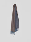 Arran Reversible Mens Cashmere Scarf Slate Mink | Begg x Co