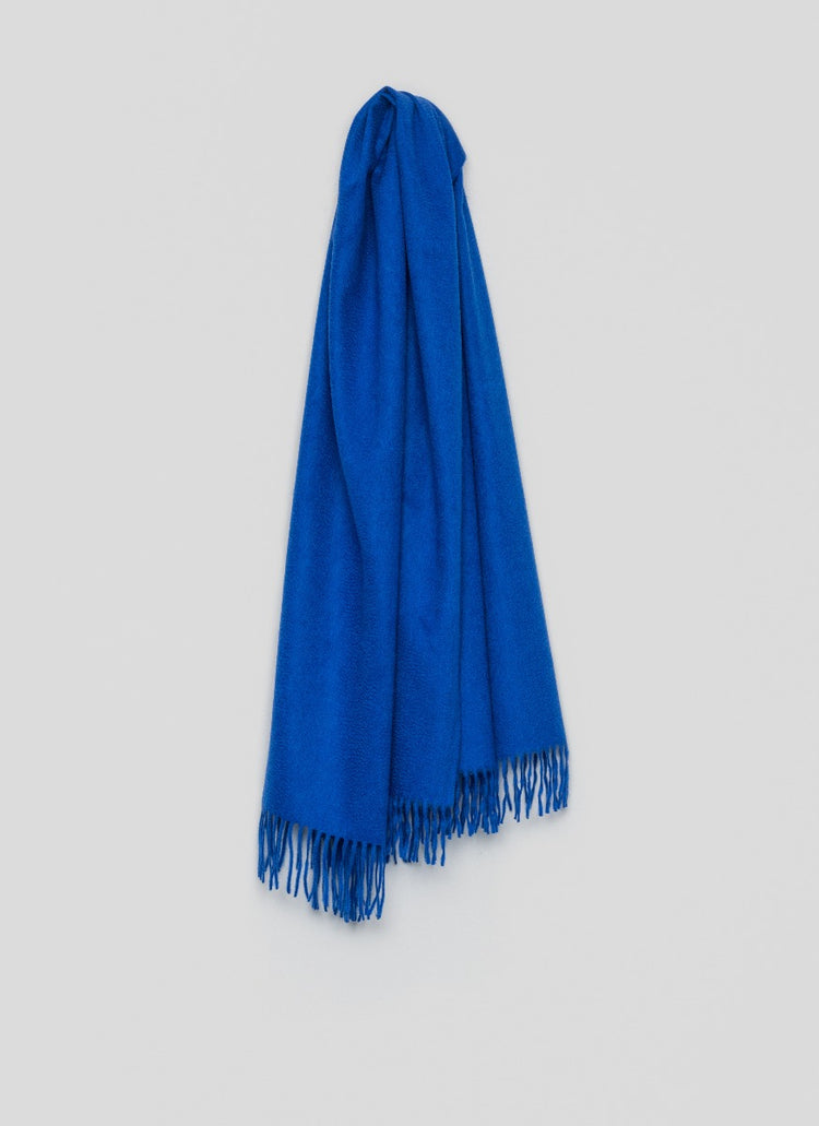 Arran Plain Mens Cashmere Stole Sapphire | Begg x Co