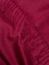 Arran Plain Mens Cashmere Stole Wine | Begg x Co