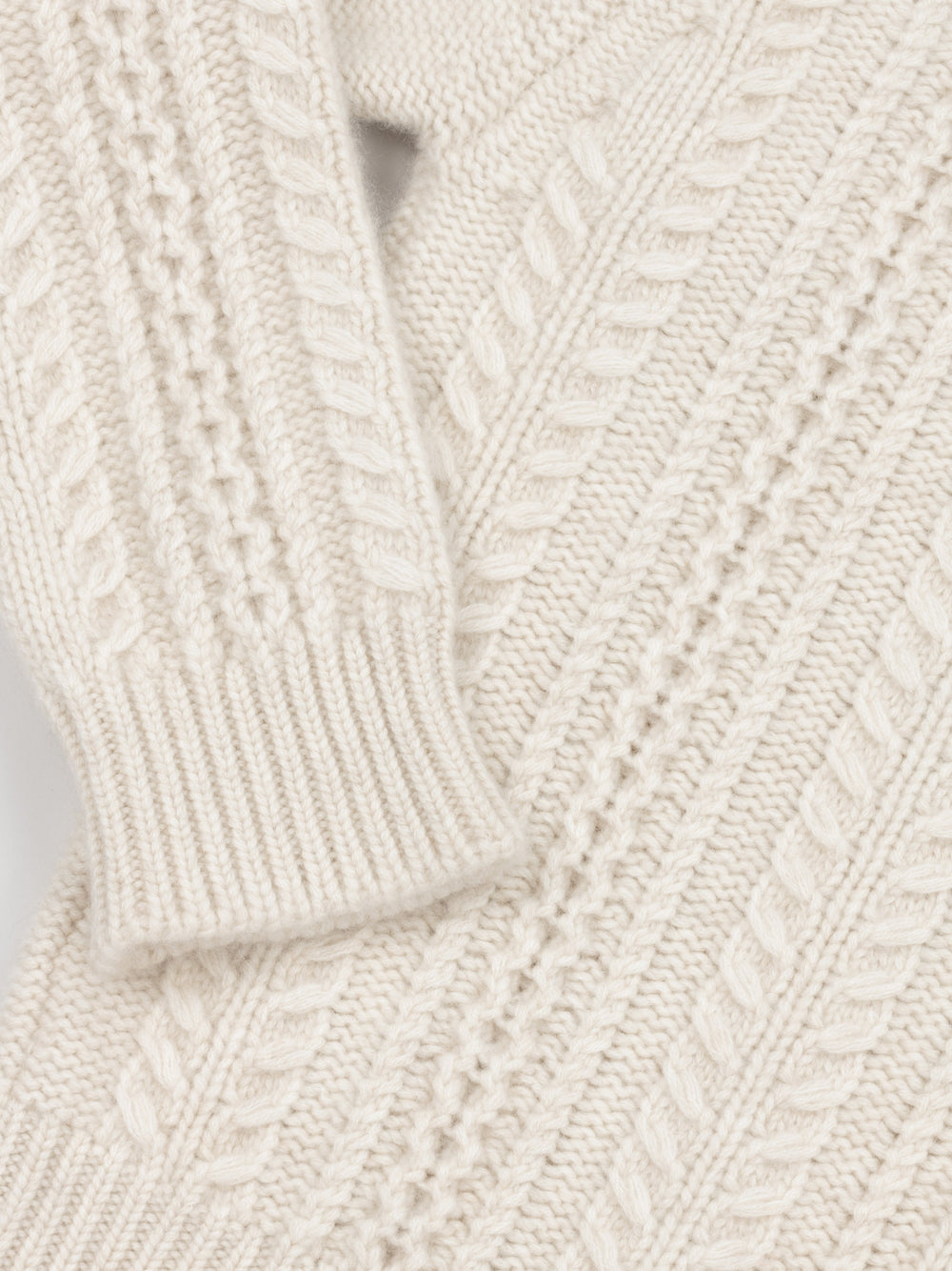 Men's Aspen Bare Undyed Cashmere Knitted Cardigan by Begg x Co