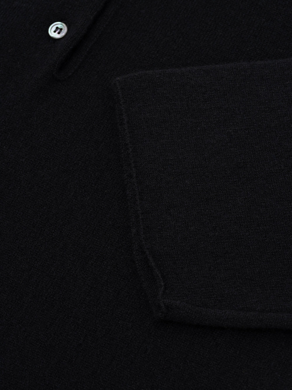 Womens Monterey Cashmere Knitted Polo Black| Begg x Co