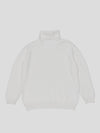 Womens Sophia Cashmere Roll Collar Sweater Frost| Begg x Co