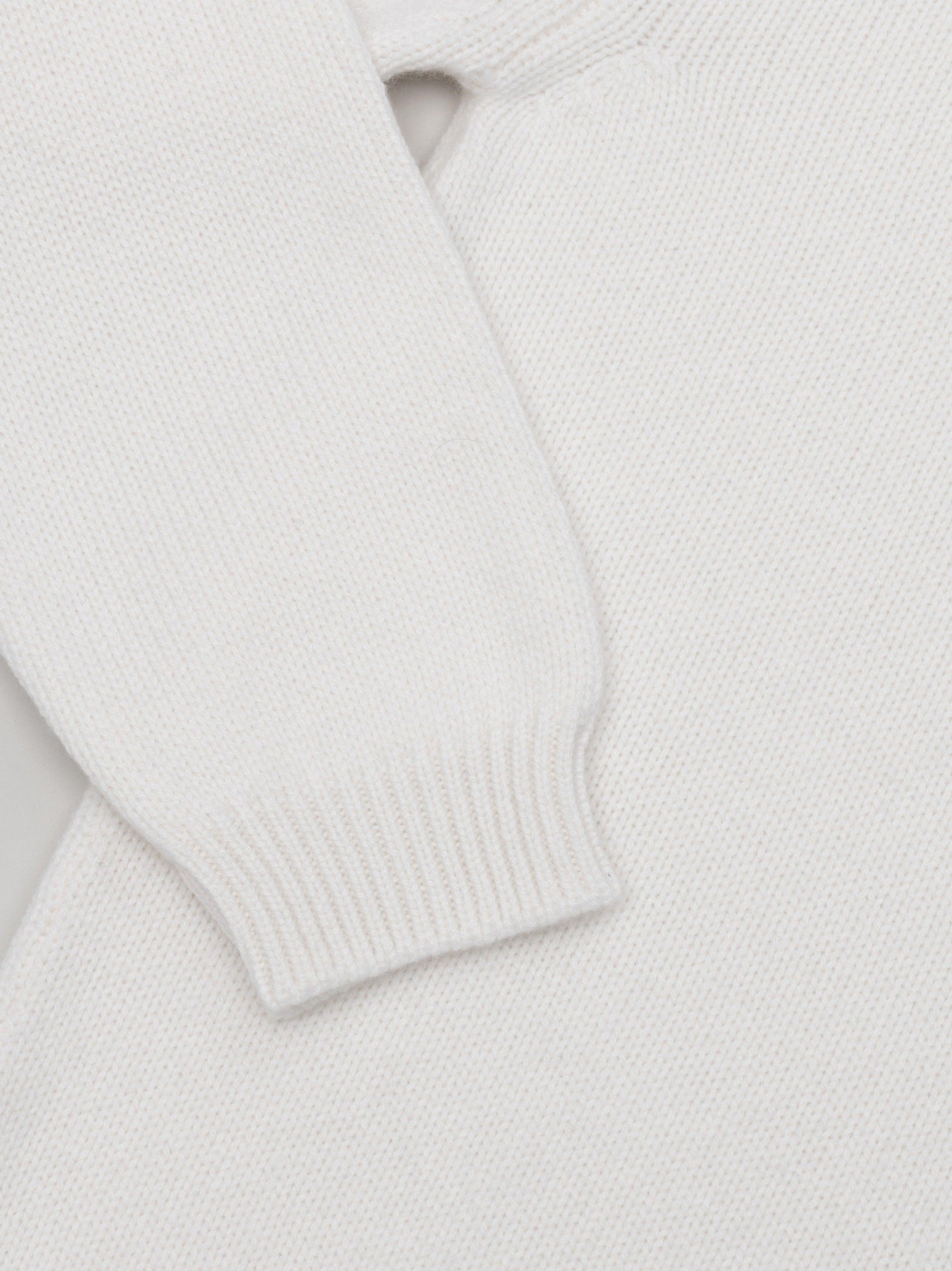 Womens Sophia Cashmere Roll Collar Sweater Frost| Begg x Co