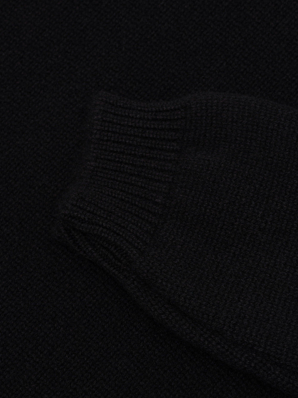 Women's Black Sophia Cashmere Roll Collar | Begg x Co