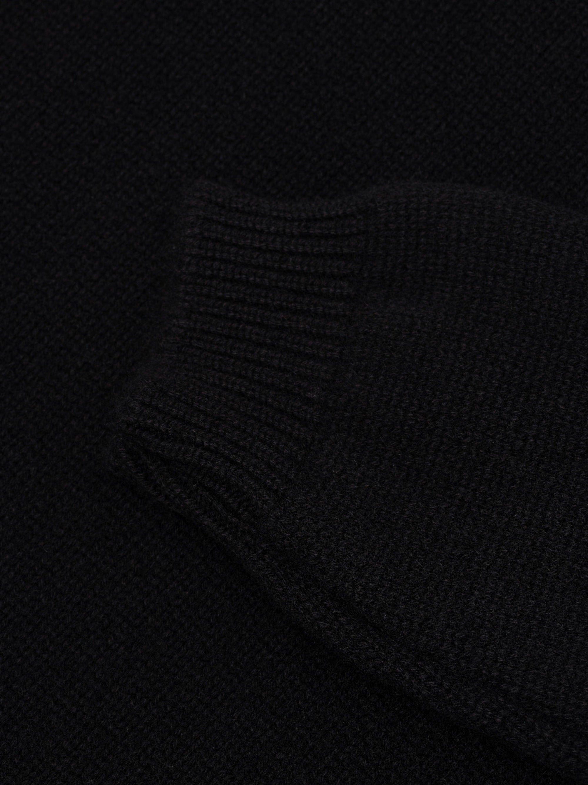 Women's Black Sophia Cashmere Roll Collar | Begg x Co