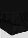 Mens Sloane Cashmere Roll Neck Sweater Black| Begg x Co