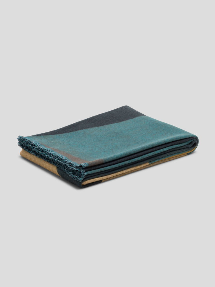 Kintail Cubist Cashmere Throw Green | Begg x Co