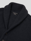 Mens Yacht Cashmere Shawl Collar Cardigan Siberian Grey | Begg x Co