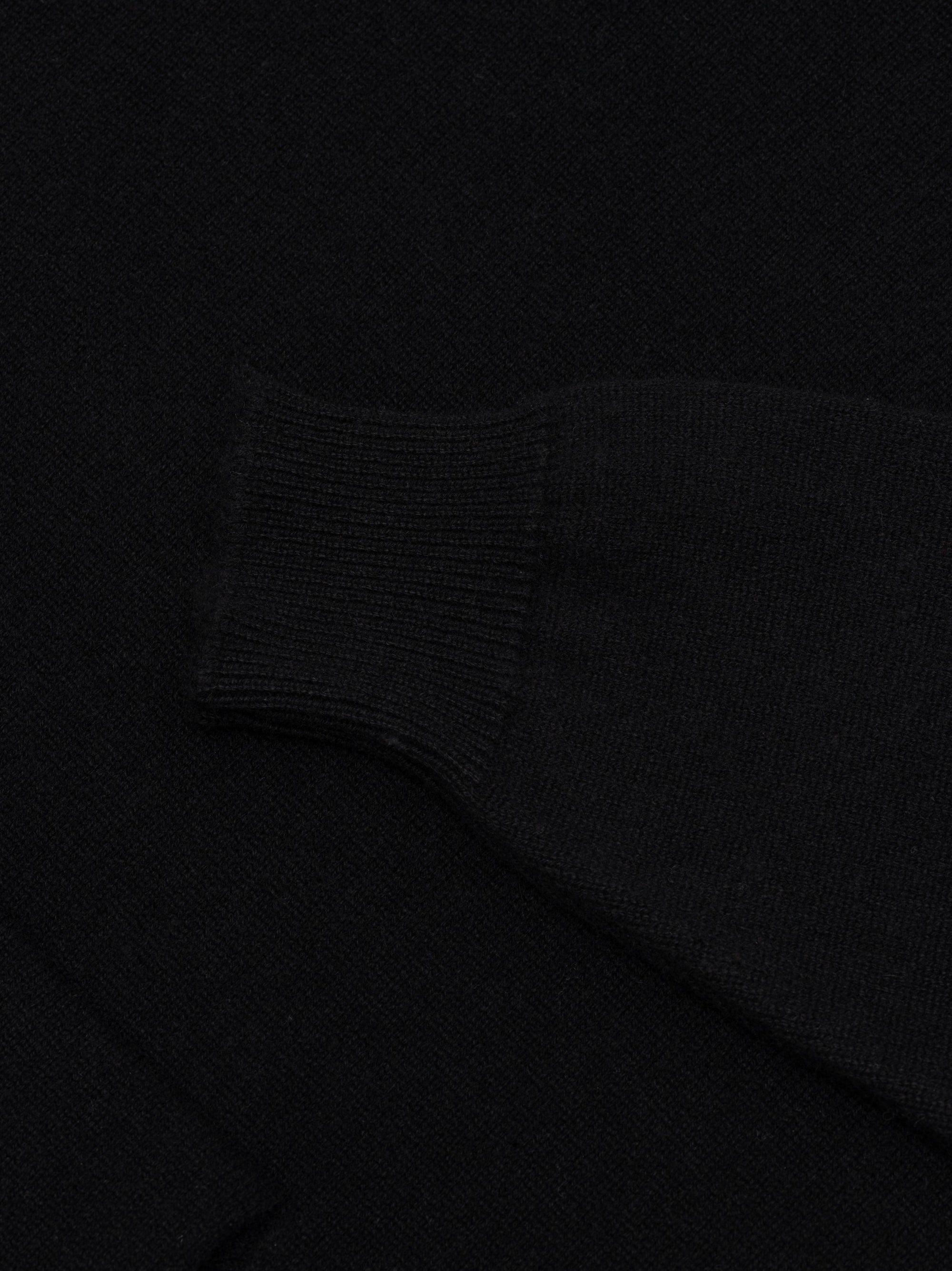 Mens Rockcliffe Cashmere Knitted Hoody Black | Begg x Co