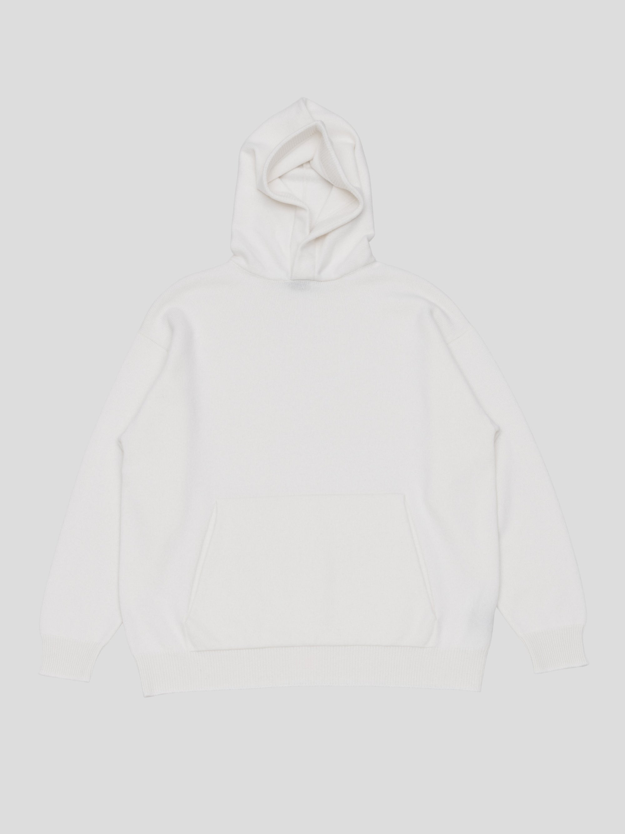 Mens Rockcliffe Cashmere Knitted Hoody Frost | Begg x Co