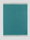 Arran Reversible Cashmere Throw Spruce Teal| Begg x Co | Begg x Co