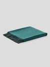 Arran Reversible Cashmere Throw Spruce Teal| Begg x Co | Begg x Co