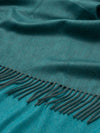 Arran Reversible Cashmere Throw Spruce Teal| Begg x Co | Begg x Co