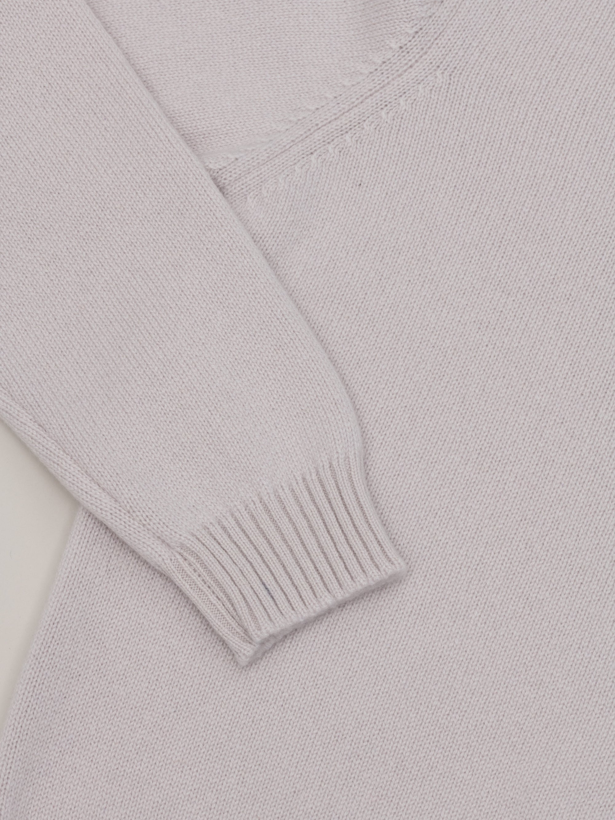 Womens Hepburn Cashmere Knitted Crew in Glacier | Begg x Co