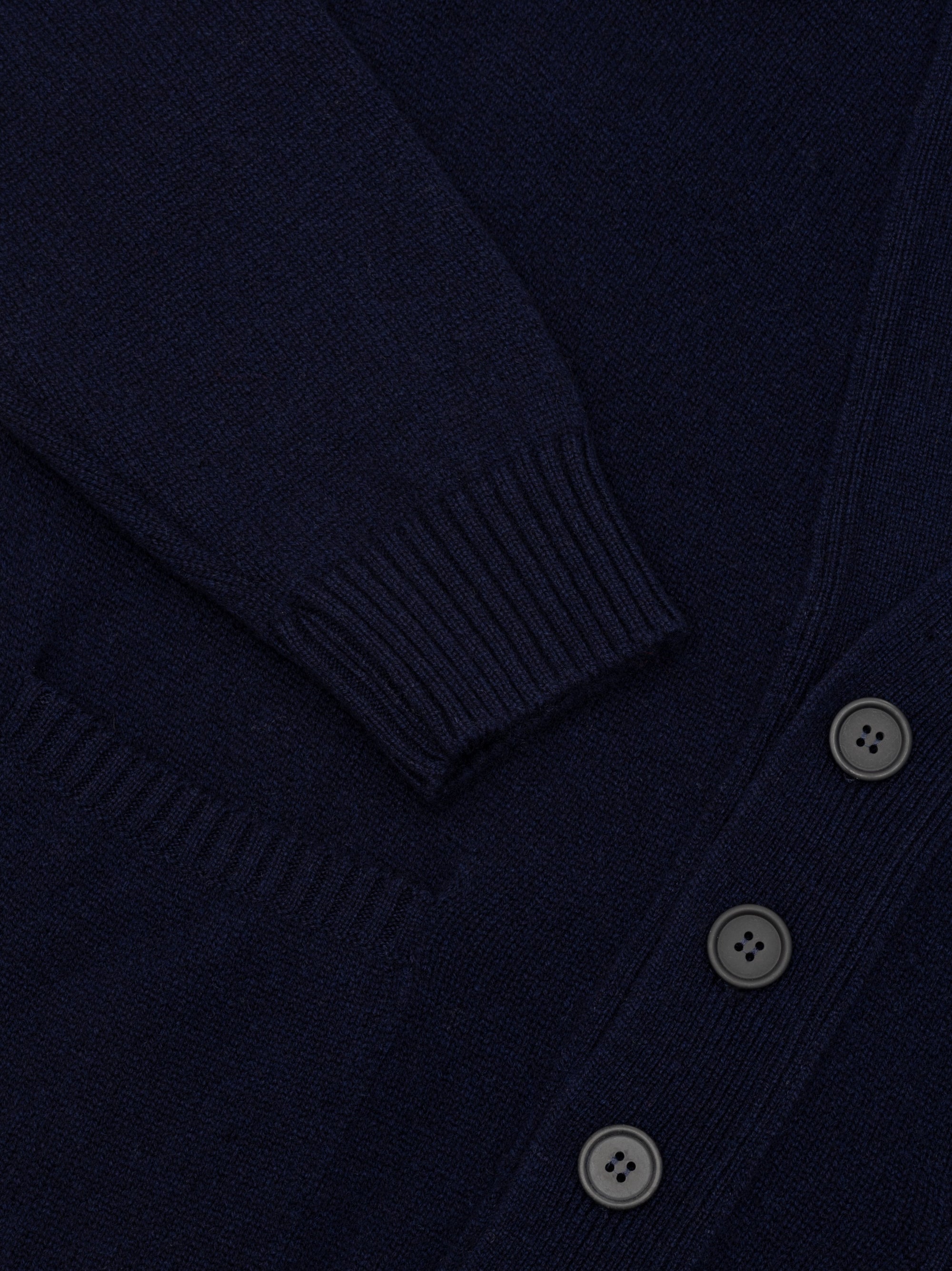 Mens Architect Knitted Cashmere Cardigan Navy | Begg x Co