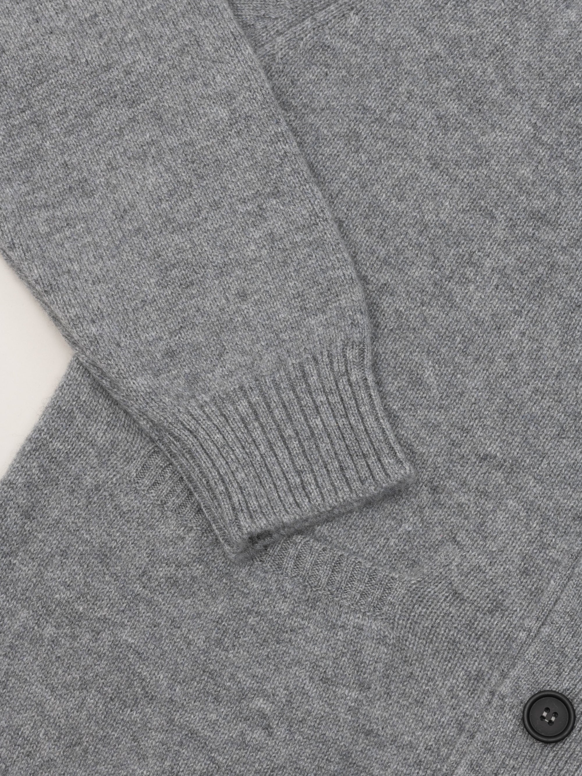 Mens Architect Knitted Cashmere Cardigan Grey | Begg x Co