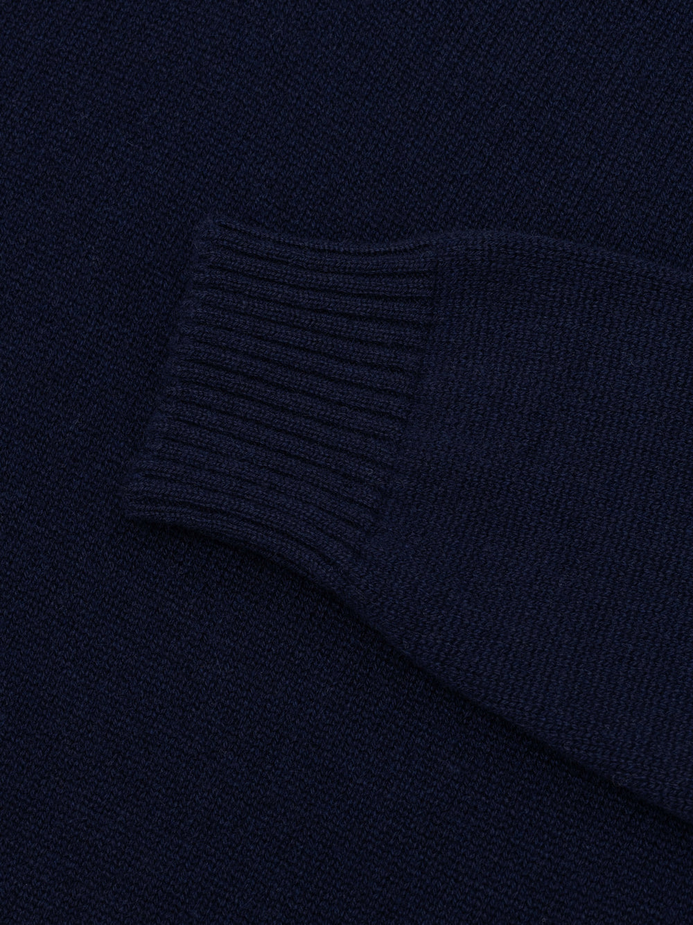 Mens Shadow Knitted Cashmere V-Neck Sweater Night Sky| Begg x Co