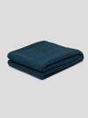 Furrow Knitted Teal Cashmere Blanket | Begg x Co