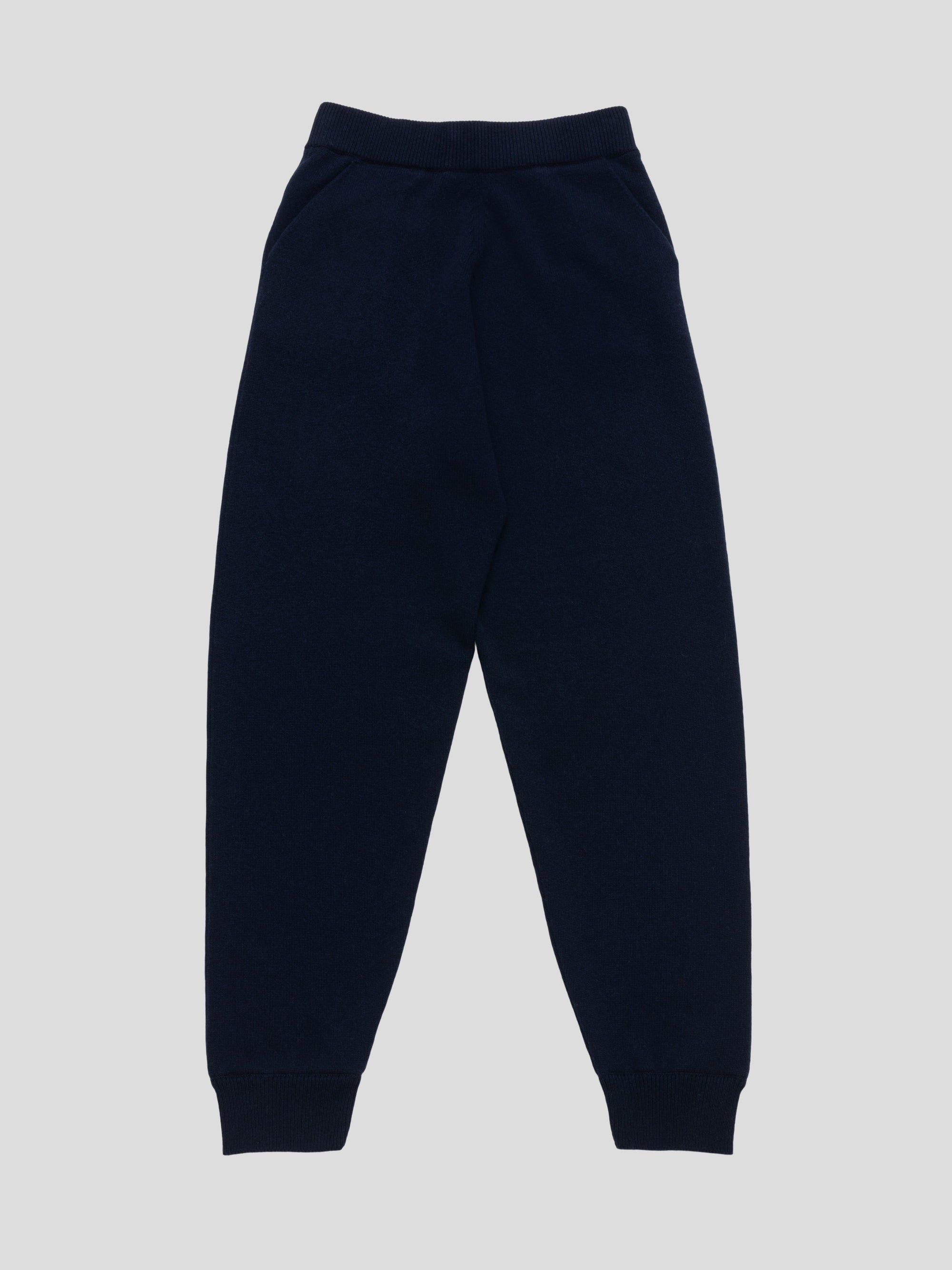 Men's Cashmere Knitted Lounge Pants in Navy by Begg x Co