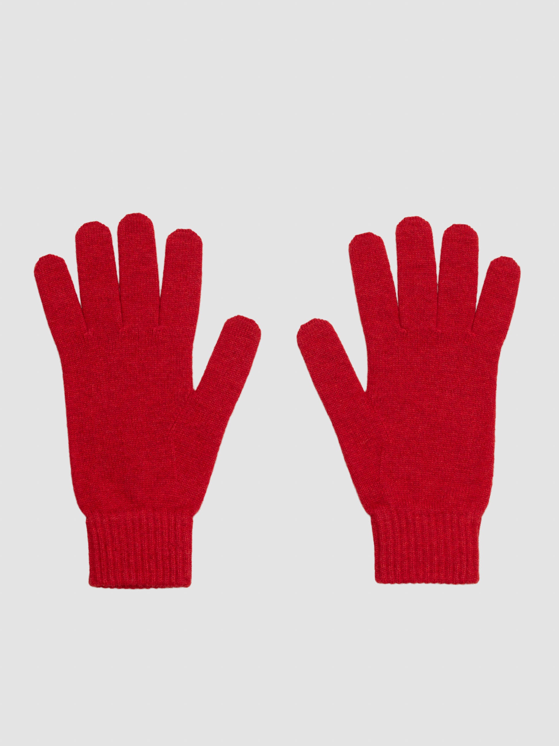 Men's Shaded Cashmere Knitted Gloves Dark Red | Begg x Co