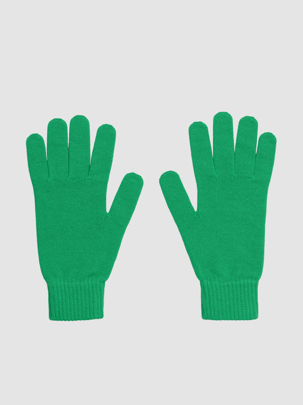 Women's Shaded Cashmere Knitted Gloves Green | Begg x Co