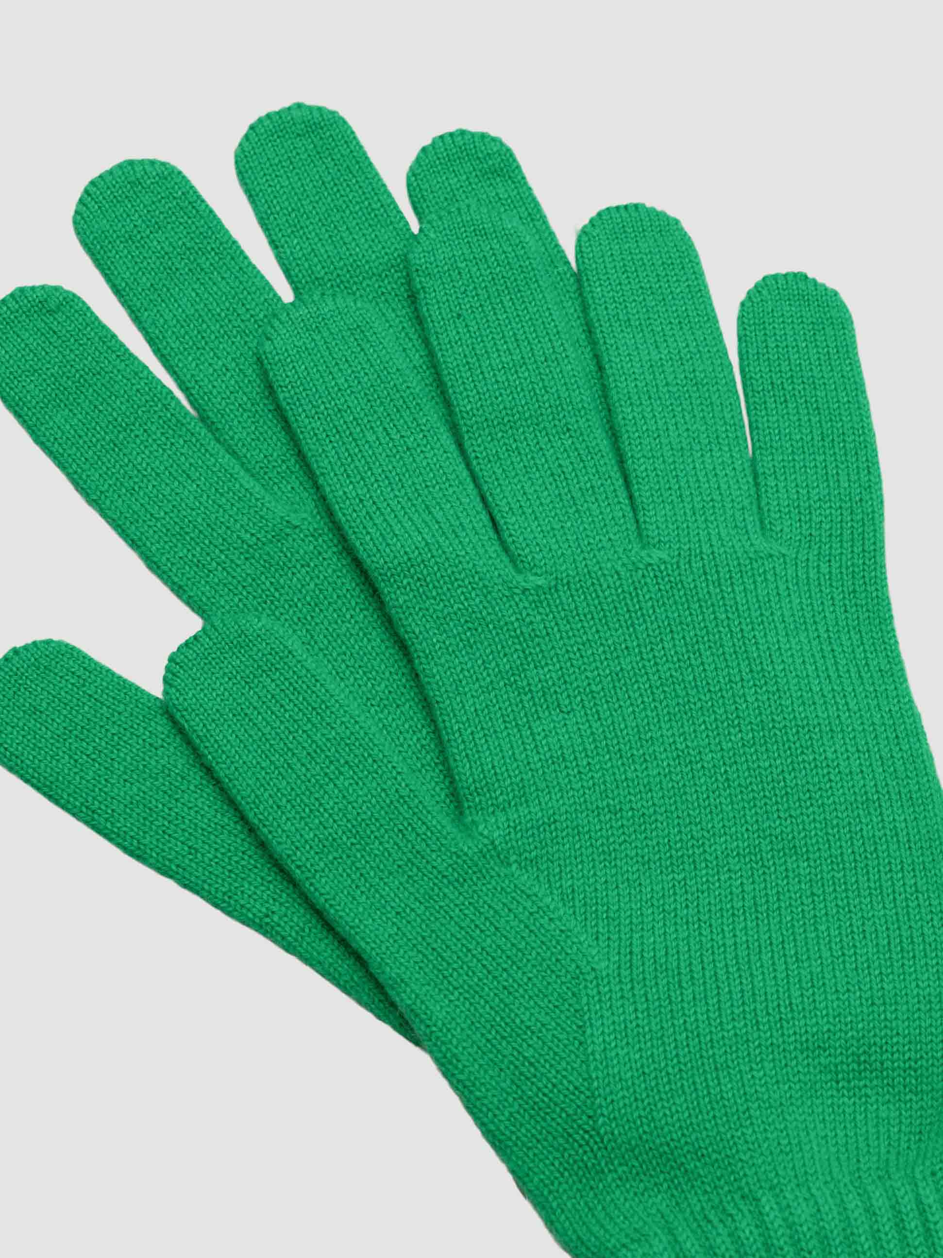 Men's Shaded Cashmere Knitted Gloves Green | Begg x Co