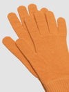 Women's Shaded Cashmere Knitted Gloves Orange | Begg x Co