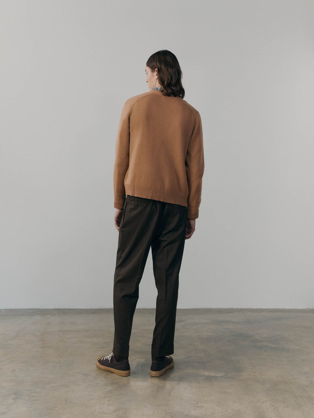 Mens Architect Knitted Cashmere Cardigan Caramel | Begg x Co