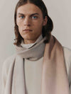 Men's Nuance Ombre Cashmere Scarf White Sands | Begg x Co