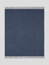 Arran Reversible Cashmere Throw Navy Bluejean - Begg x Co