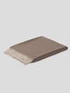 Arran Reversible Cashmere Throw White Mink - Begg x Co