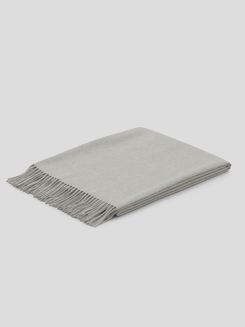 Arran Cashmere Throw Argent - Begg x Co